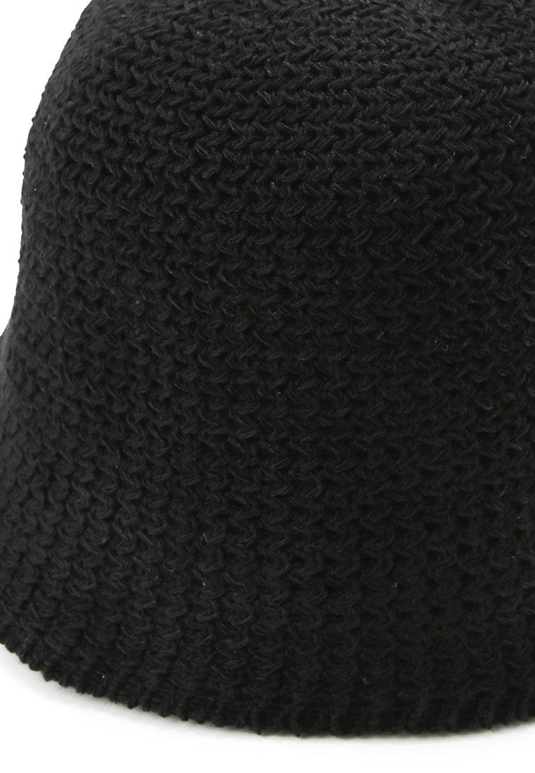 Crochet Bucket Hat - Black