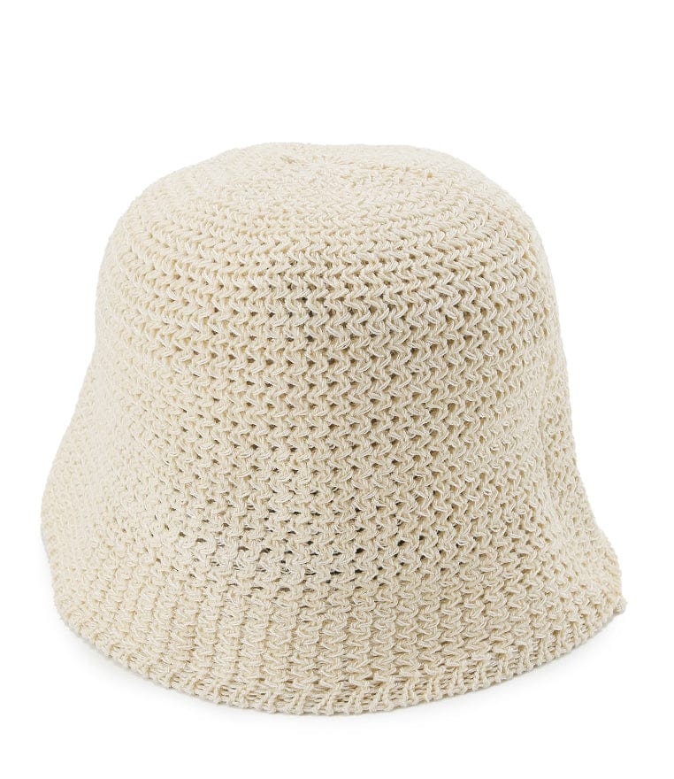 Crochet Bucket Hat - Cream