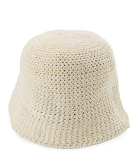 Crochet Bucket Hat - Cream