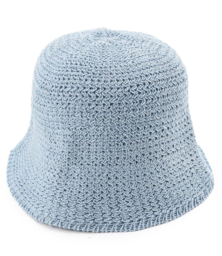 Crochet Bucket Hat - Blue