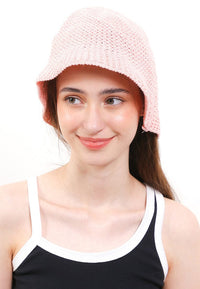 Crochet Bucket Hat - Pink