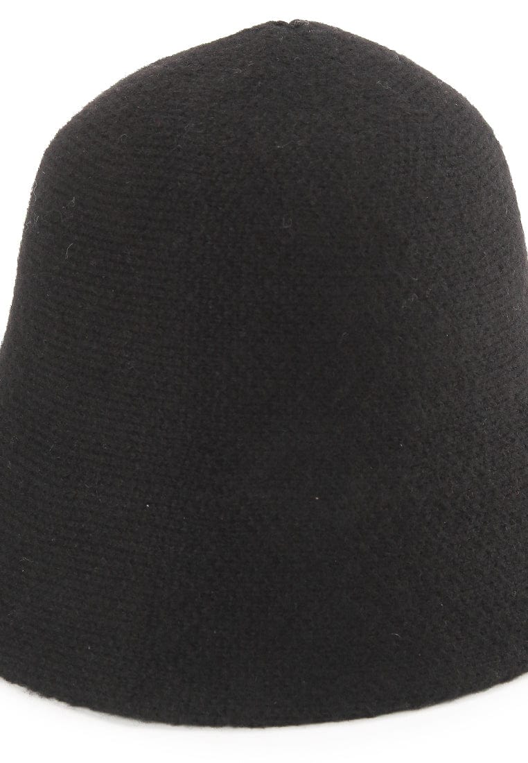 Knit Bucket Hat - Black