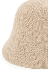 Knit Bucket Hat - Beige