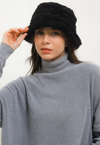 Fuzzy Bucket Hat - Black