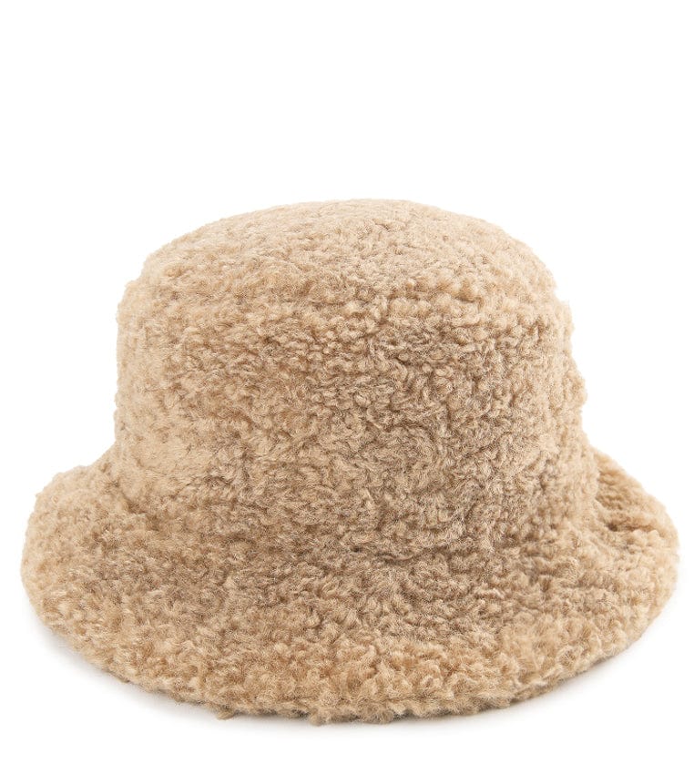 Fuzzy Bucket Hat - Brown