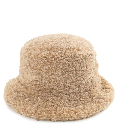 Fuzzy Bucket Hat - Brown