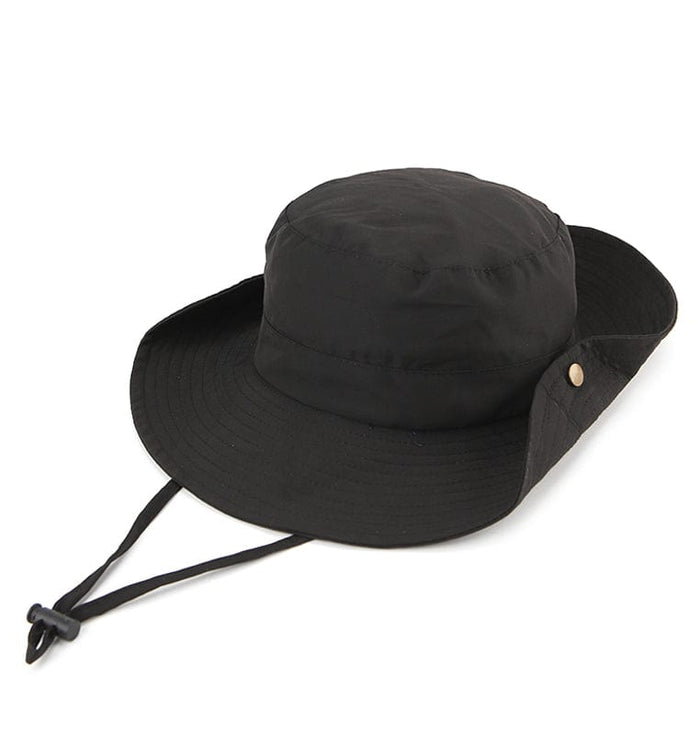 Softline Wide Brim Sun Hat - Black