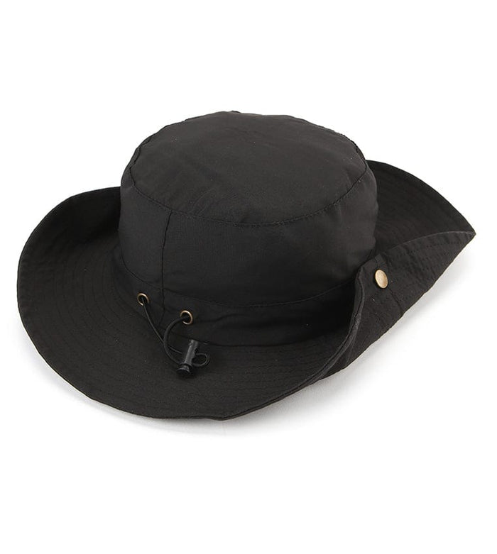 Softline Wide Brim Sun Hat - Black