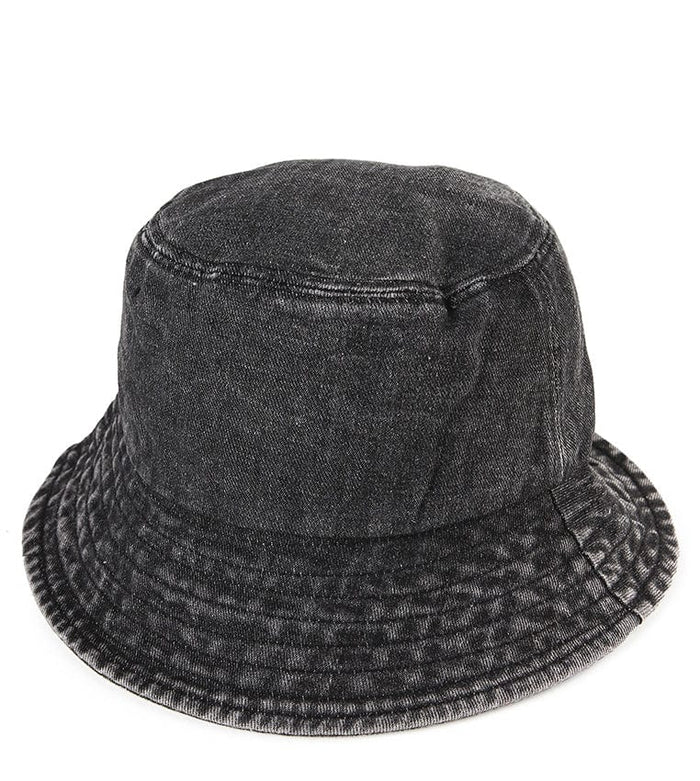 Denim Bucket Hat - Black Denim