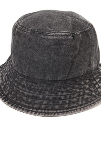 Denim Bucket Hat - Black Denim