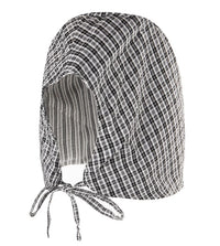 Plaid Strapback  Bucket Hat - Black
