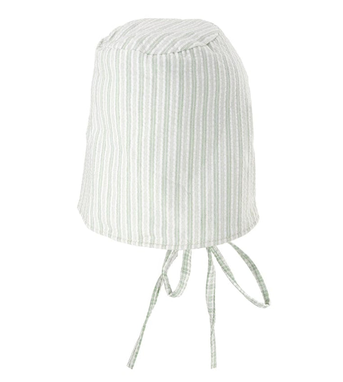 Plaid Strapback  Bucket Hat - Beige