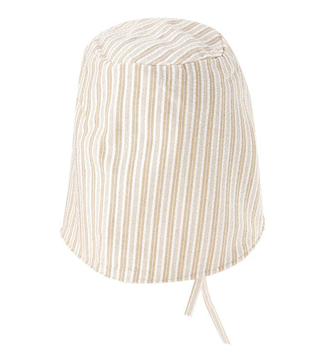 Plaid Strapback  Bucket Hat - Brown