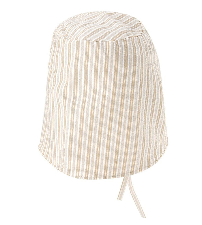 Plaid Strapback  Bucket Hat - Brown