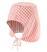 Plaid Strapback  Bucket Hat - Red