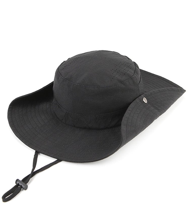 Breeze Wide Brim Sun Hat -  Black