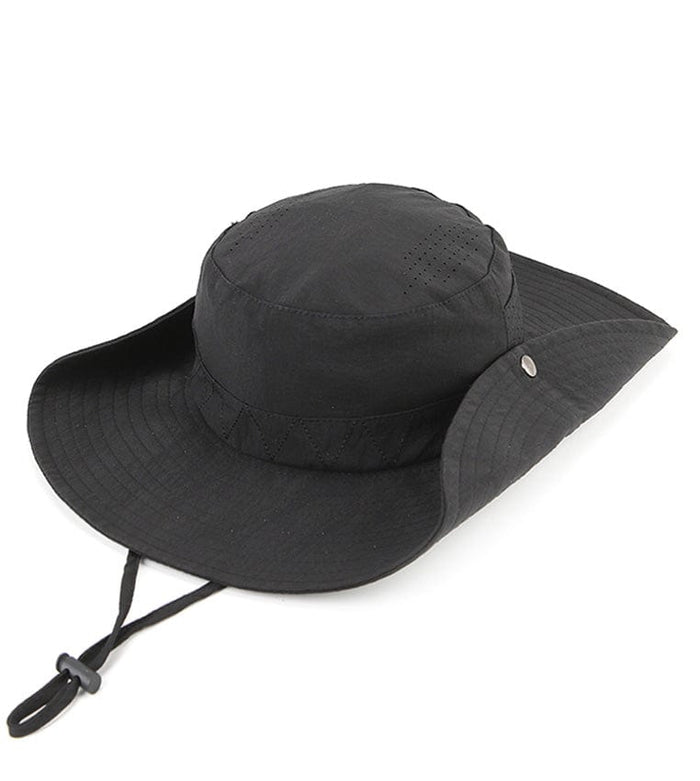 Breeze Wide Brim Sun Hat -  Black