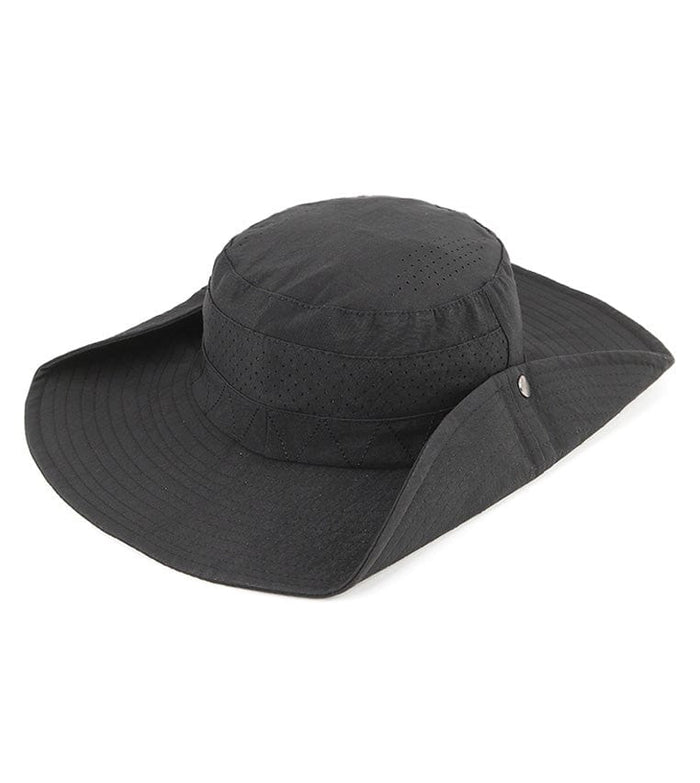 Breeze Wide Brim Sun Hat -  Black