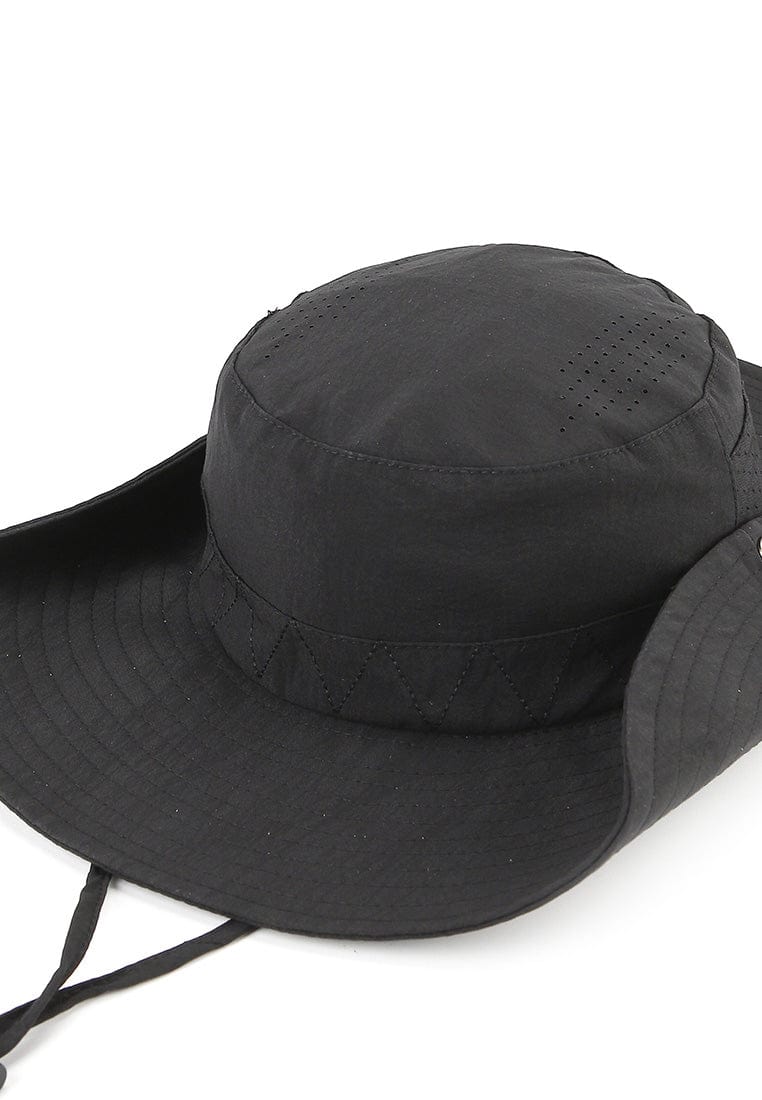 Breeze Wide Brim Sun Hat -  Black