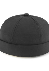 Poly Brimless Baseball Cap - Black