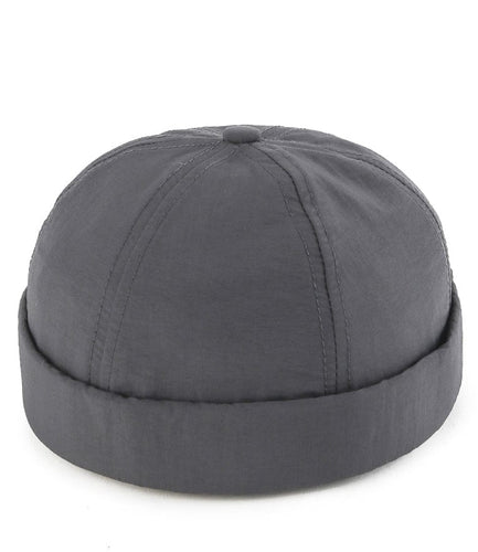 Poly Brimless Baseball Cap - Dark Grey