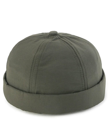 Poly Brimless Baseball Cap - Army