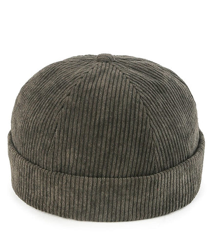 Twill Brimless Baseball Cap - Army