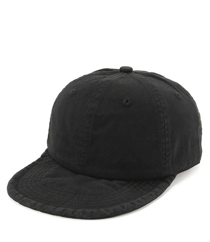 Stitched Brim Baseball Cap - Black