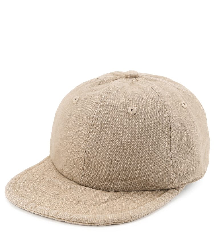 Stitched Brim Baseball Cap - Cream