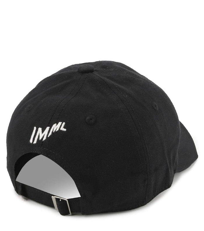 Listed Brim Baseball Cap - Black