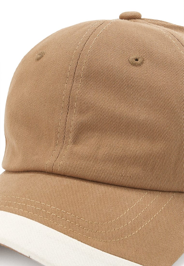 Listed Brim Baseball Cap - Brown