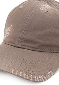 Stitches Baseball Cap - Brown