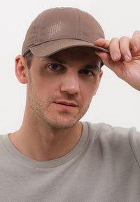 Stitches Baseball Cap - Brown