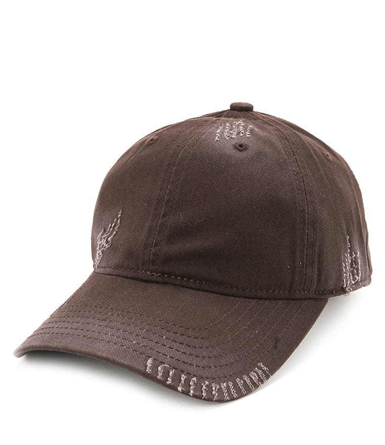 Stitches Baseball Cap - Dark Brown