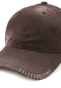 Stitches Baseball Cap - Dark Brown