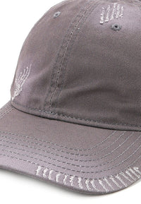 Stitches Baseball Cap - Grey