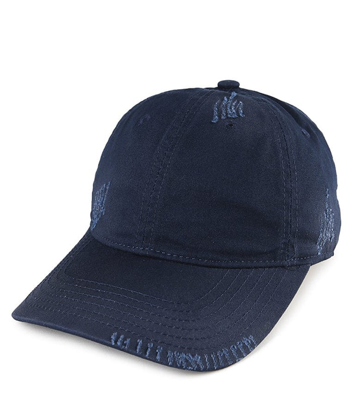 Stitches Baseball Cap - Dark Denim