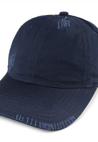 Stitches Baseball Cap - Dark Denim
