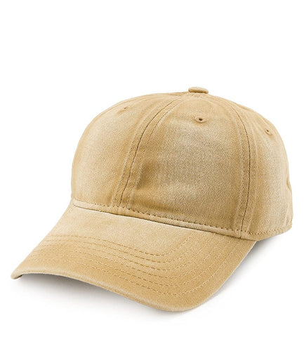 Faded Baseball Cap - Beige