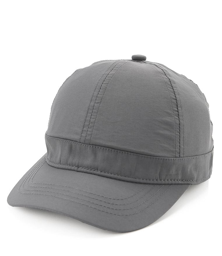 Short Brim Baseball Cap - Dark Grey