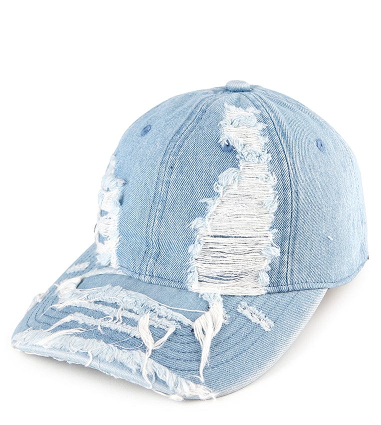 Rugged Denim Baseball Cap - Light Denim