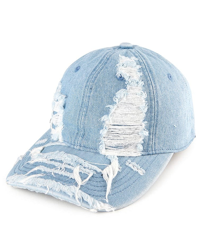 Rugged Denim Baseball Cap - Light Denim