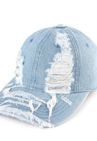 Rugged Denim Baseball Cap - Light Denim