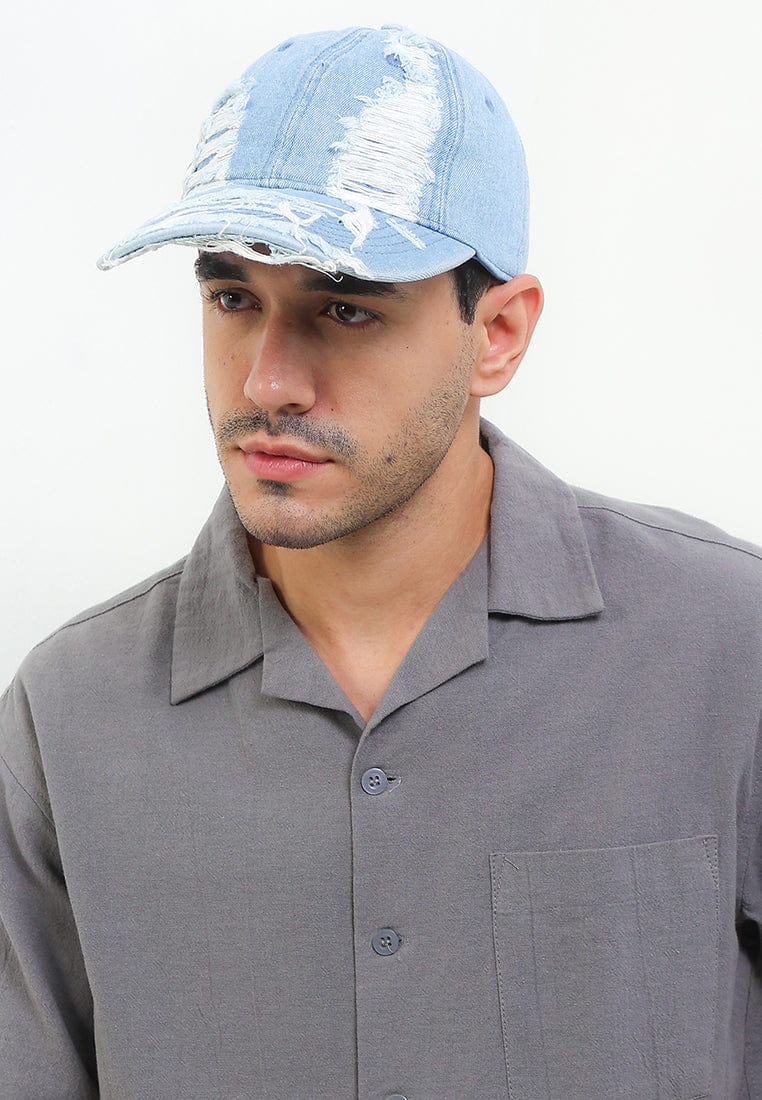 Rugged Denim Baseball Cap - Light Denim