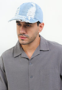 Rugged Denim Baseball Cap - Light Denim