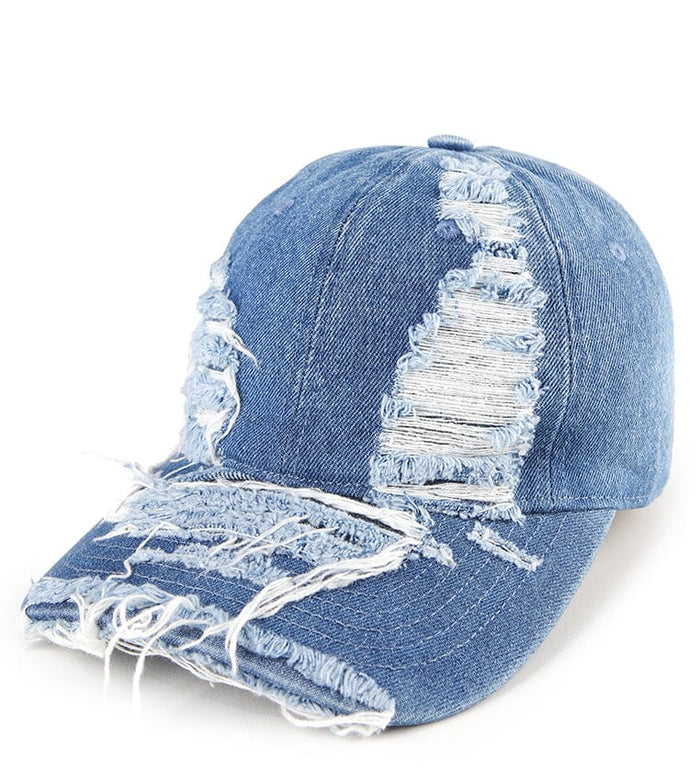Rugged Denim Baseball Cap - Dark Denim