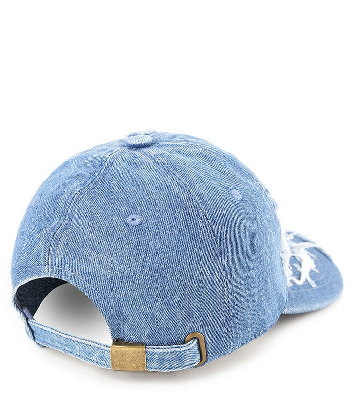 Rugged Denim Baseball Cap - Dark Denim