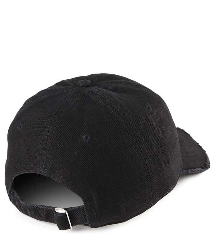 Frayed Baseball Cap - Black