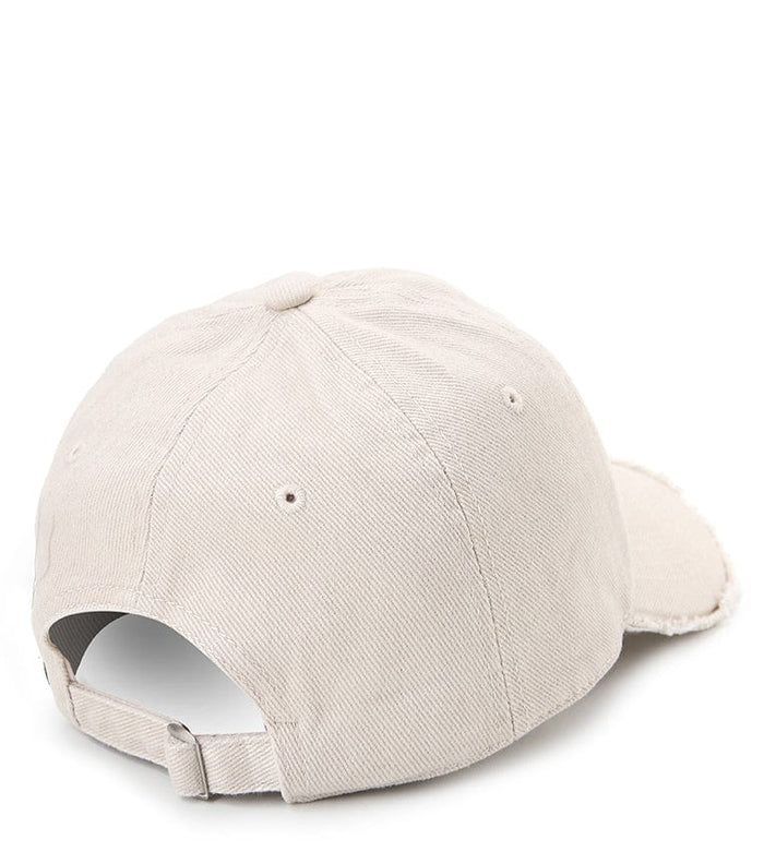 Frayed Baseball Cap - Cream
