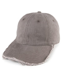 Frayed Baseball Cap - Grey